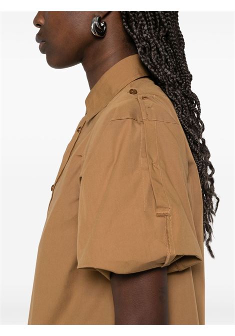 Light brown cropped shirt MM6 Maison Margiela - women MM6 MAISON MARGIELA | S52DT0044M35152132